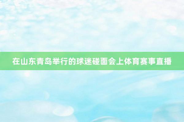 在山东青岛举行的球迷碰面会上体育赛事直播